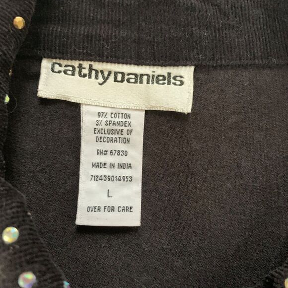 Cathy Daniels Womens Jeans Jacket Large - Picture 2 of 6